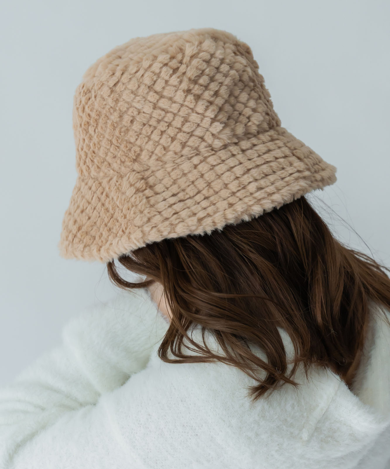 DEVICE select もこもこ ファー ボリューム バケットハット メンズ レディース 秋服 冬服