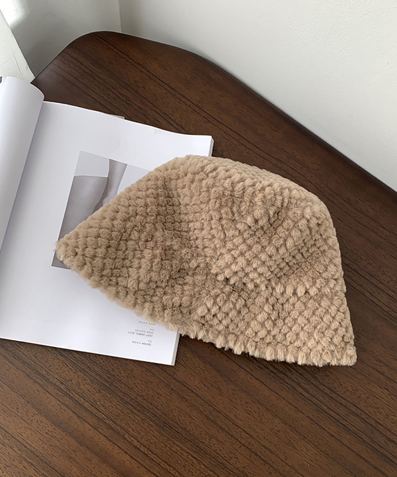 DEVICE select もこもこ ファー ボリューム バケットハット メンズ レディース 秋服 冬服