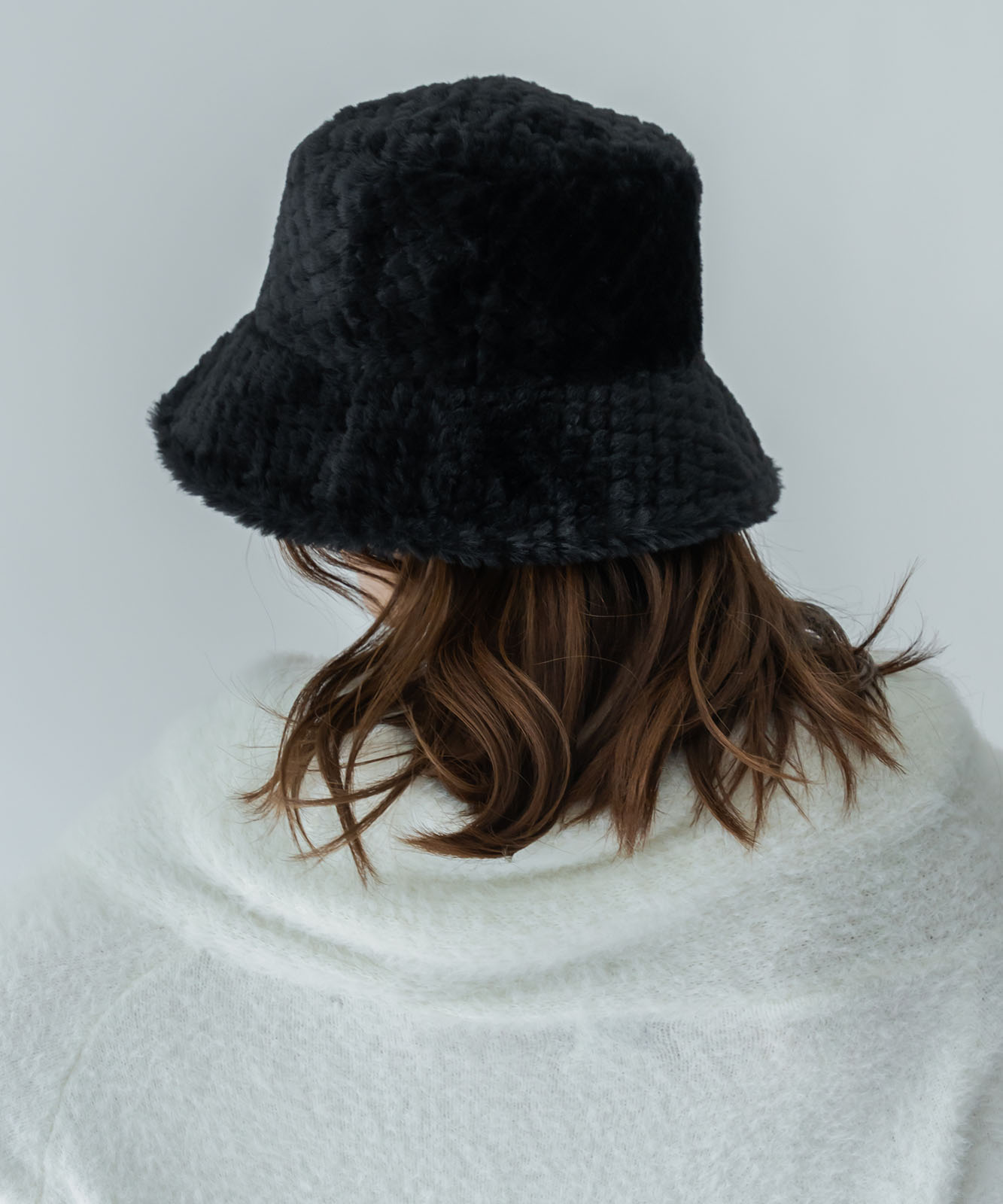 DEVICE select もこもこ ファー ボリューム バケットハット メンズ レディース 秋服 冬服