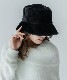 DEVICE select もこもこ ファー ボリューム バケットハット メンズ レディース 秋服 冬服