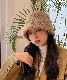 DEVICE select もこもこ ファー ボリューム バケットハット メンズ レディース 秋服 冬服