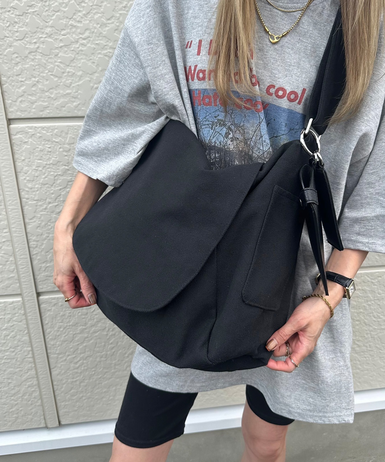 【 REAIMER 】 キャンバス 2WAY ショルダーバッグ レディース ボディバッグ メッセンジャーバッグ 大容量 A4 PC収納 通学 大きめ MSC26056