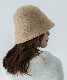 DEVICE select フェルト風 シンプル ニット クローシュハット バケットハット ノームコア メンズ レディース 秋服 冬服
