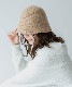 DEVICE select フェルト風 シンプル ニット クローシュハット バケットハット ノームコア メンズ レディース 秋服 冬服