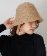DEVICE select フェルト風 シンプル ニット クローシュハット バケットハット ノームコア メンズ レディース 秋服 冬服