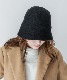 DEVICE select フェルト風 シンプル ニット クローシュハット バケットハット ノームコア メンズ レディース 秋服 冬服