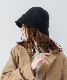 DEVICE select フェルト風 シンプル ニット クローシュハット バケットハット ノームコア メンズ レディース 秋服 冬服