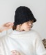 DEVICE select フェルト風 シンプル ニット クローシュハット バケットハット ノームコア メンズ レディース 秋服 冬服