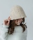 DEVICE select フェルト風 シンプル ニット クローシュハット バケットハット ノームコア メンズ レディース 秋服 冬服
