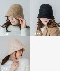 DEVICE select フェルト風 シンプル ニット クローシュハット バケットハット ノームコア メンズ レディース 秋服 冬服