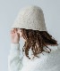 DEVICE select フェルト風 シンプル ニット クローシュハット バケットハット ノームコア メンズ レディース 秋服 冬服