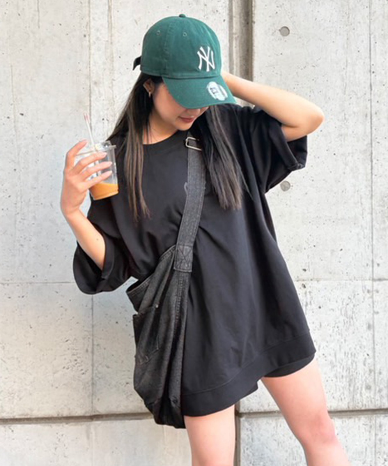 DEVICE ウォッシュ デニム ショルダーバッグ