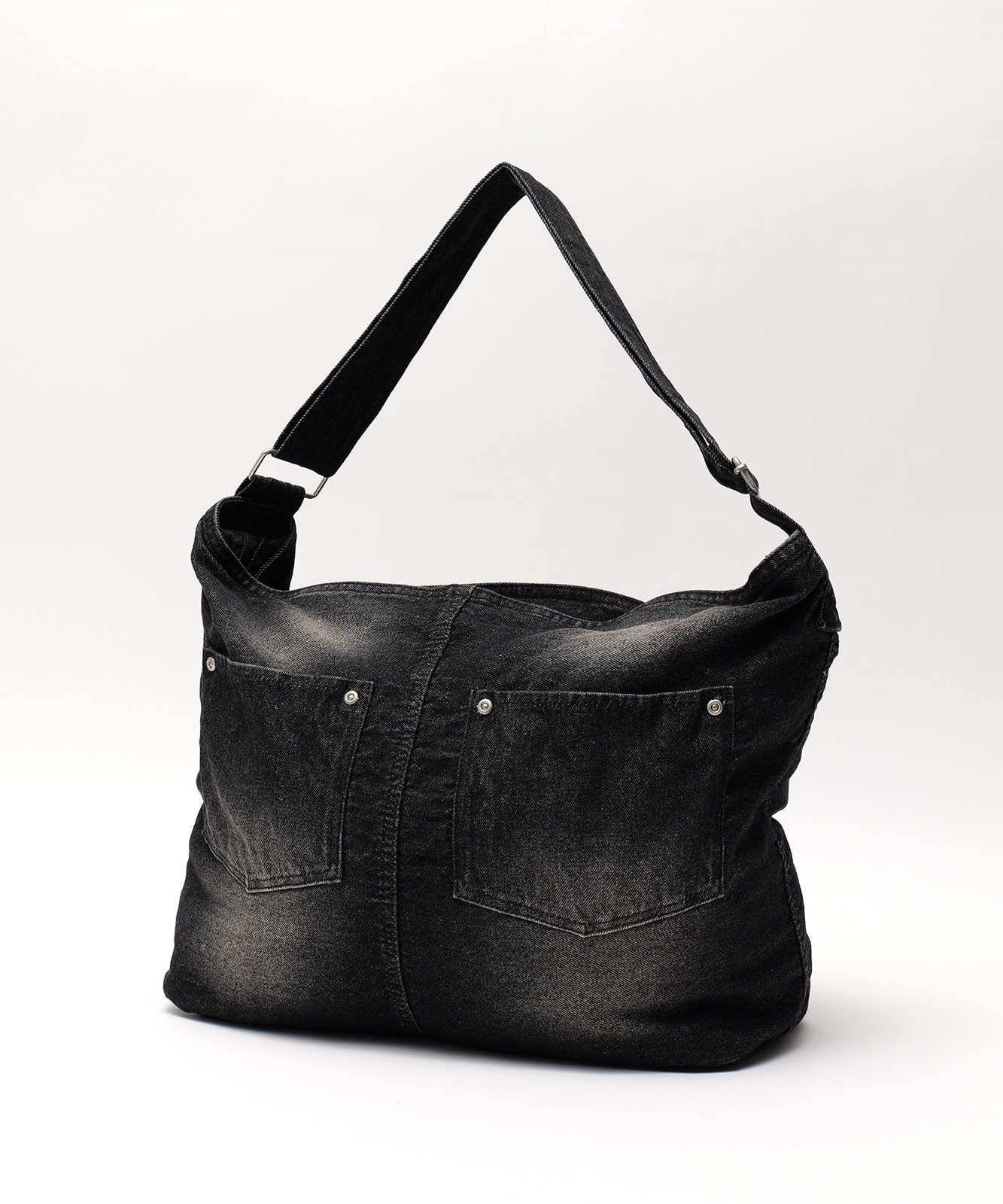 DEVICE ウォッシュ デニム ショルダーバッグ