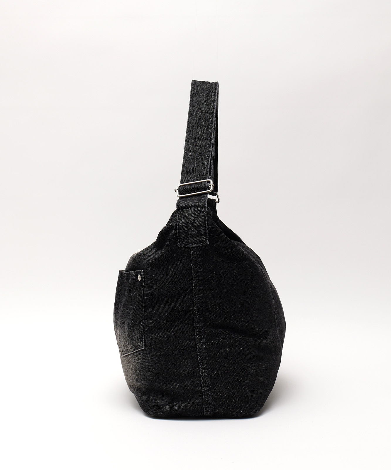 DEVICE ウォッシュ デニム ショルダーバッグ