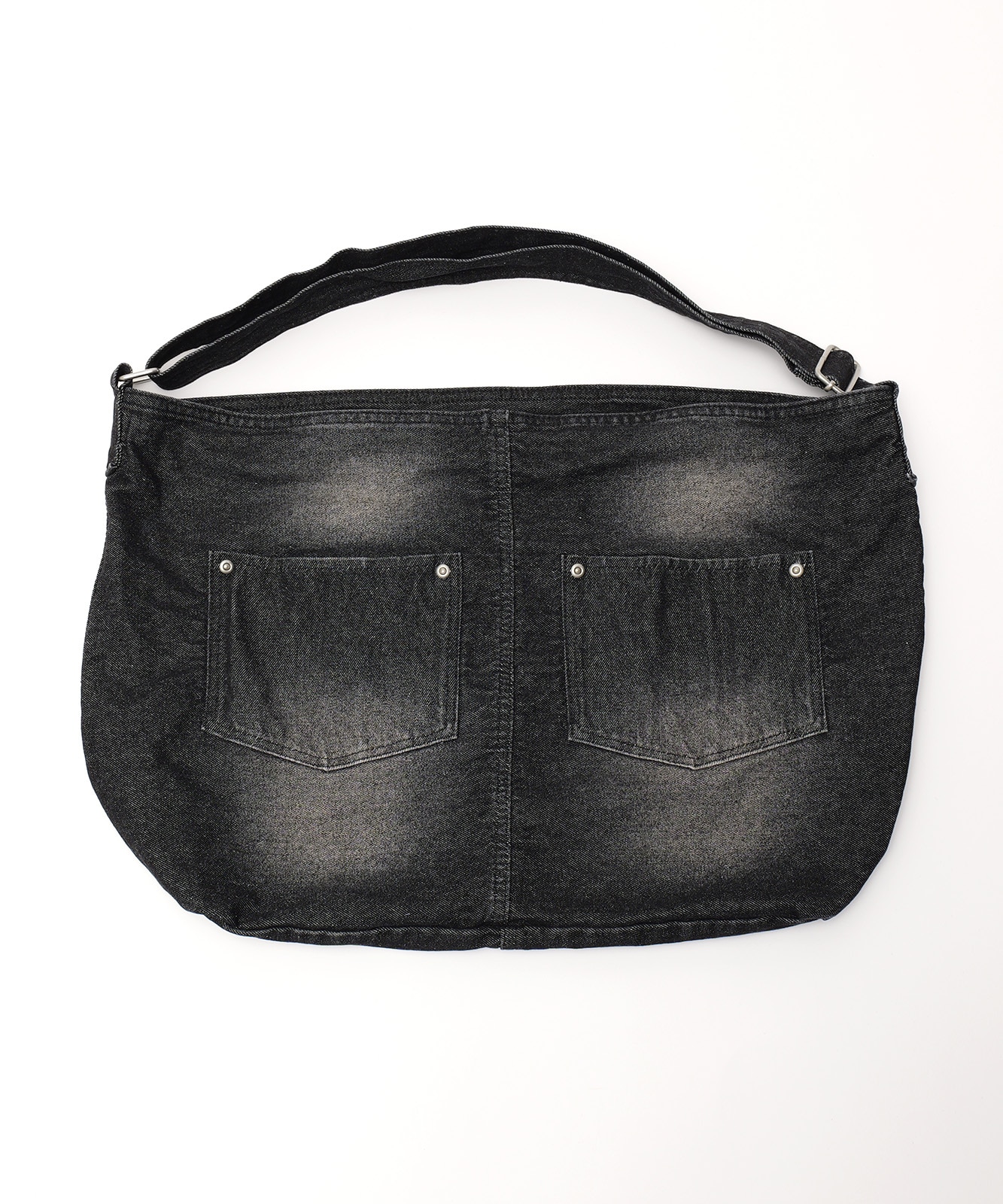DEVICE ウォッシュ デニム ショルダーバッグ