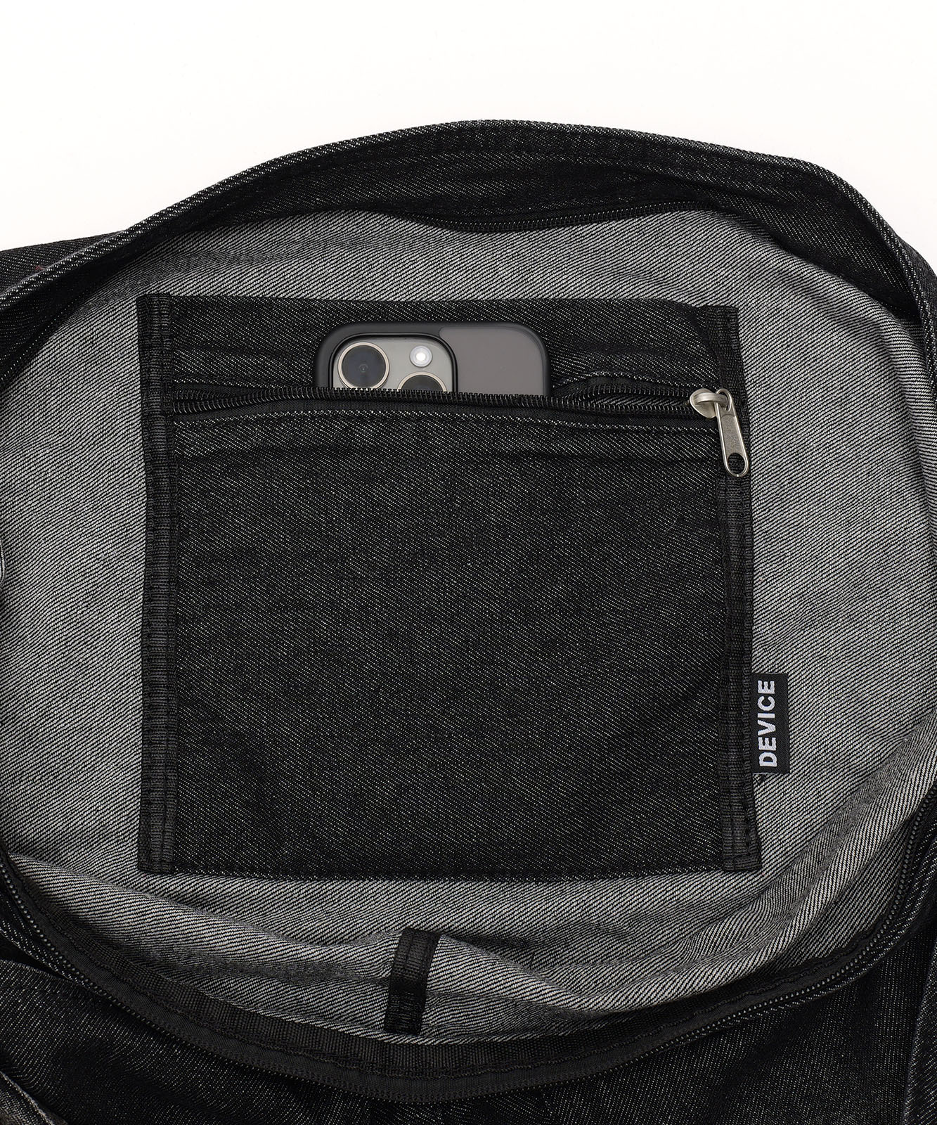 DEVICE ウォッシュ デニム ショルダーバッグ