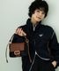 【 REAIMER 】 異素材 2WAY 巾着 ミニ ショルダーバッグ レディース フラップ 小さめ 軽量 斜めがけ ハンドバッグ 韓国 MSN25036