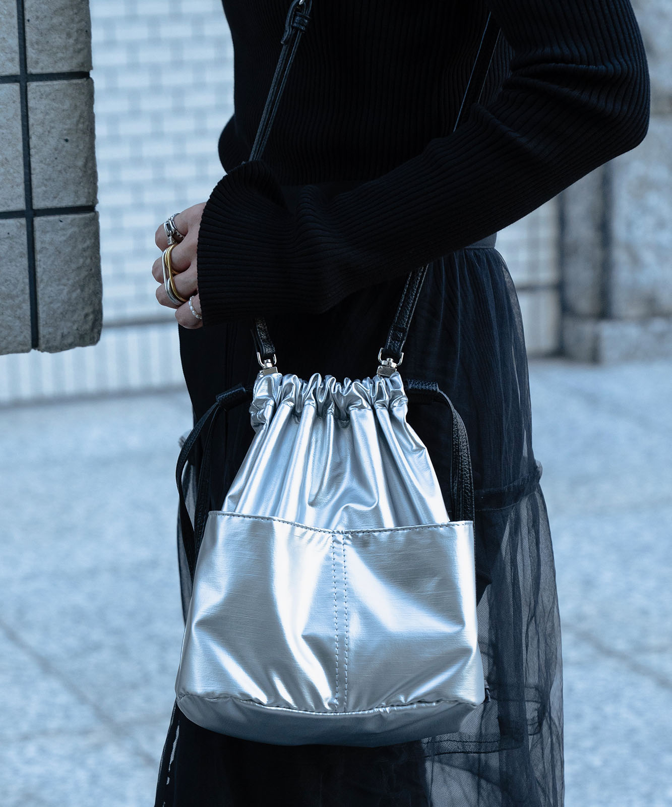 インフルエンサーIMOKO×DEVICEコラボ】 Rename 3way シャイニー巾着