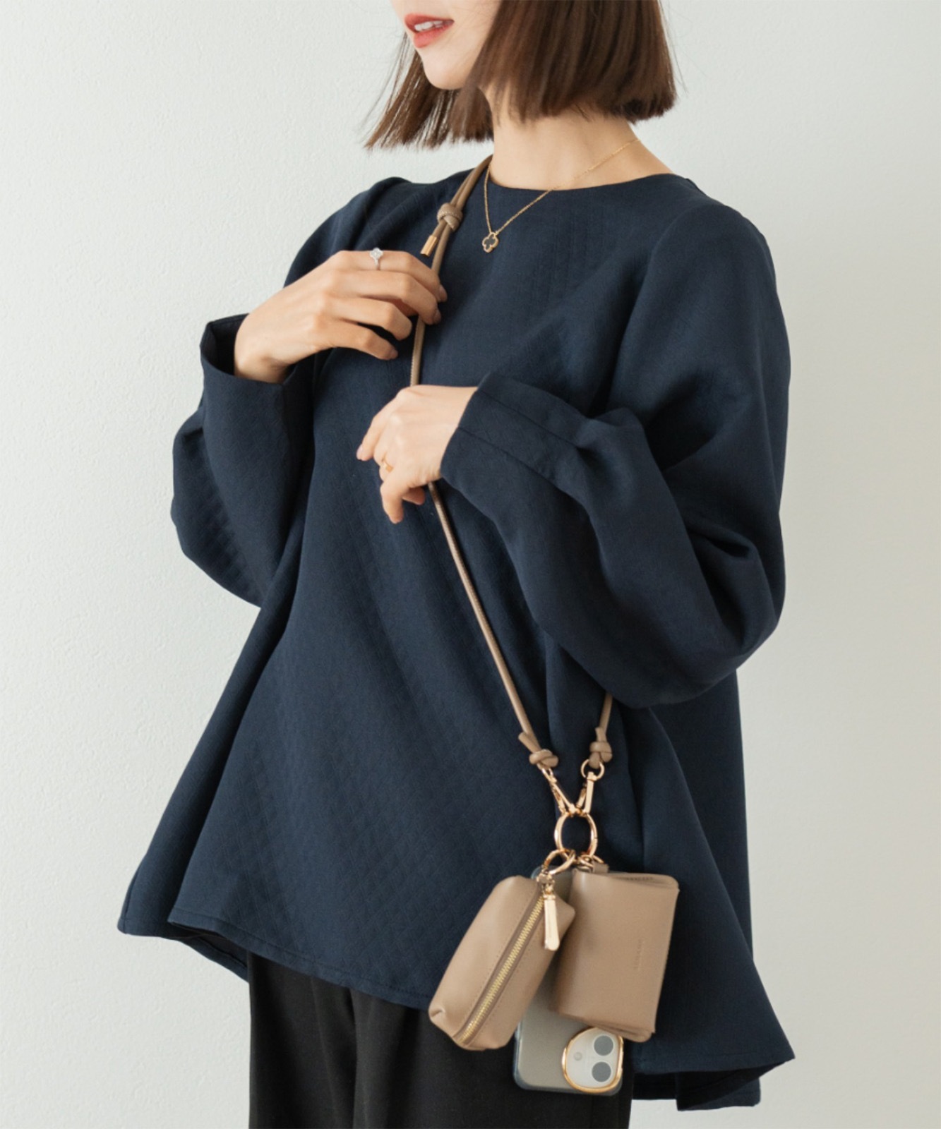 3点セット】 スマホショルダー 財布 マルチポーチ ショルダー