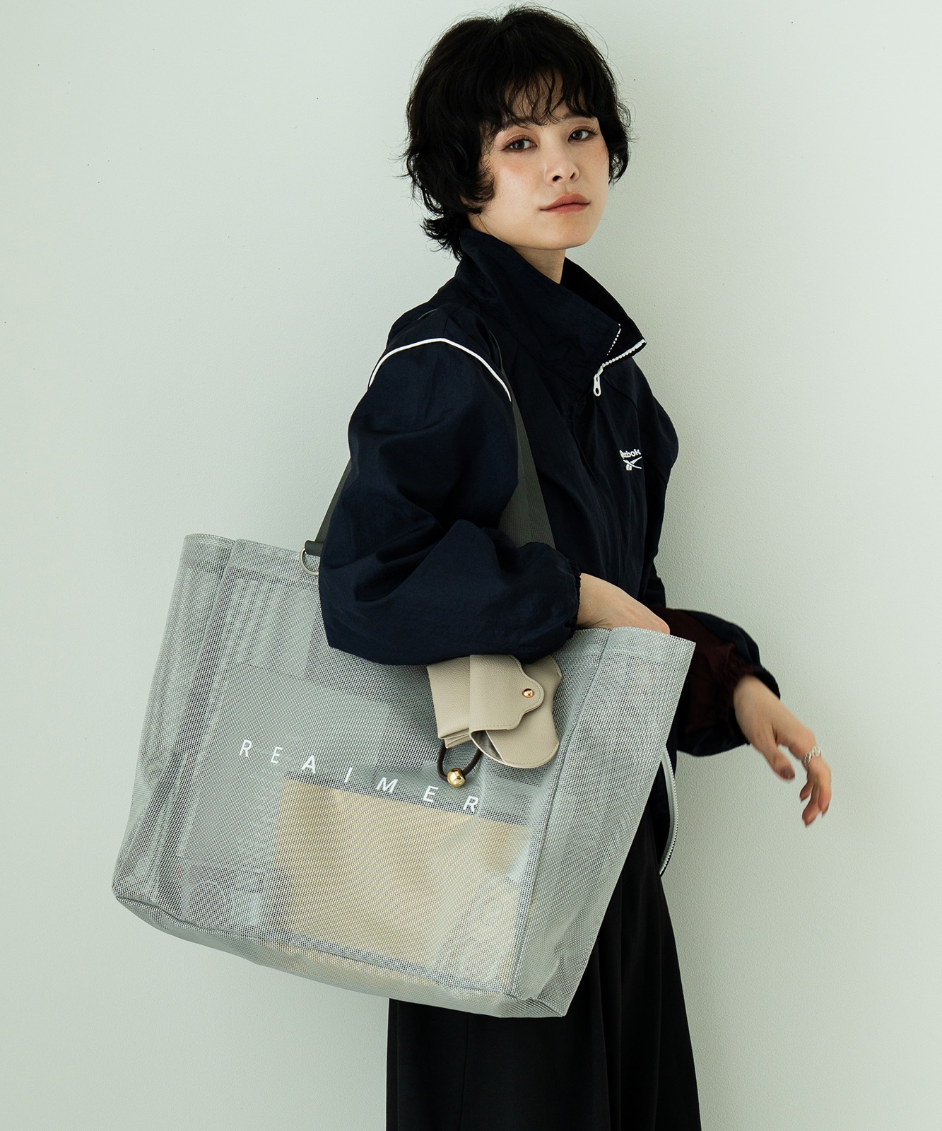 【 REAIMER 】 メッシュバッグ トートバッグ 大容量 レディース 2WAY 軽量 プールバッグ ジム 推し活 旅行 レジャー MTP26030