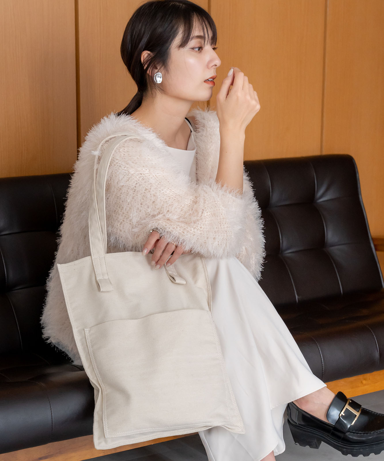 DEVICE+ シャープデザイン キャンバス トートバッグ