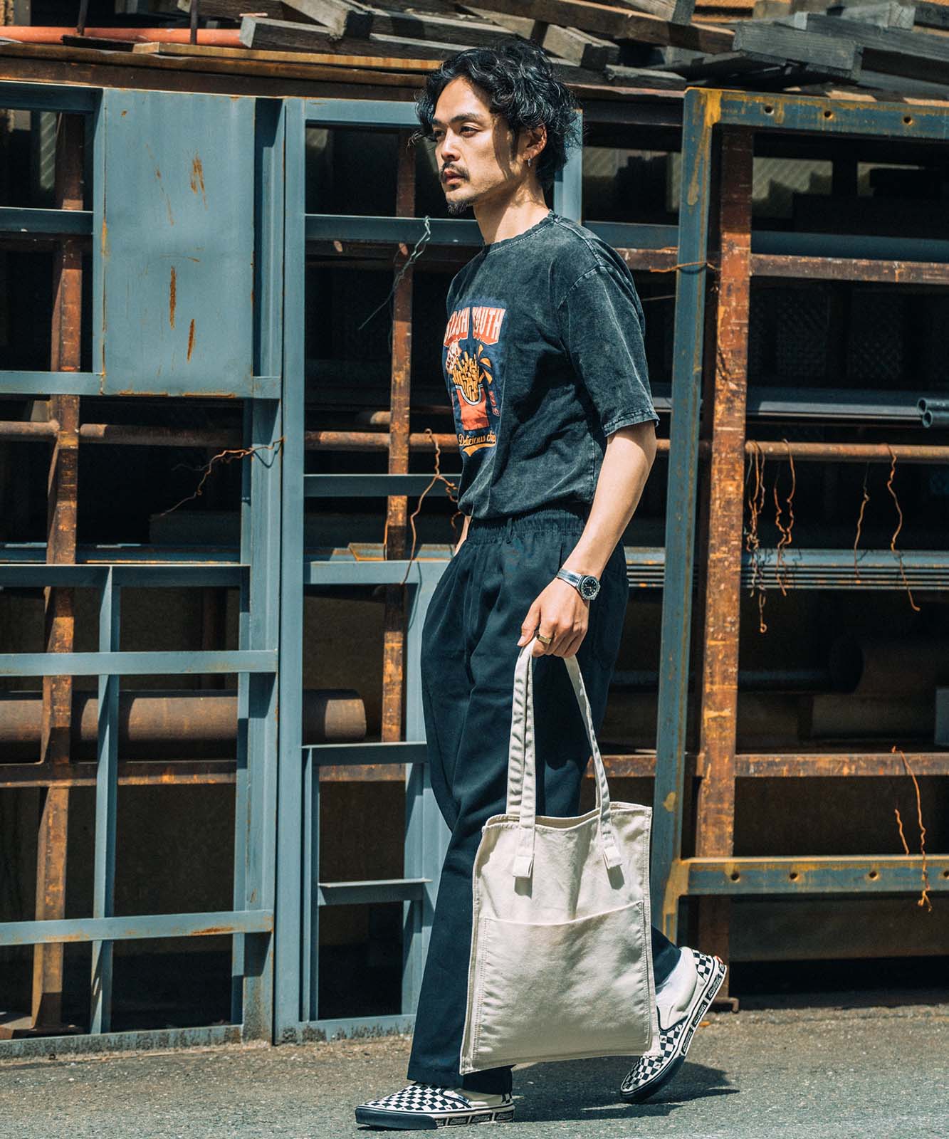 DEVICE+ シャープデザイン キャンバス トートバッグ