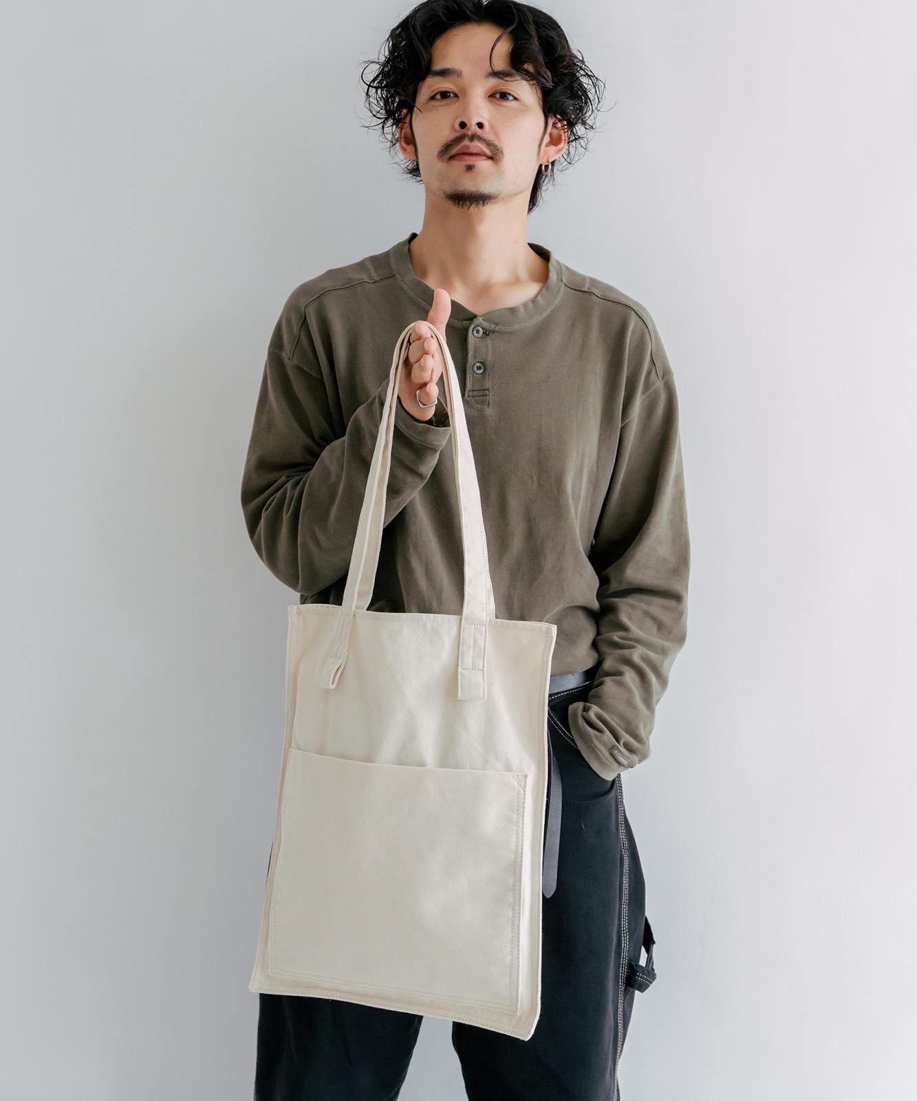 DEVICE+ シャープデザイン キャンバス トートバッグ