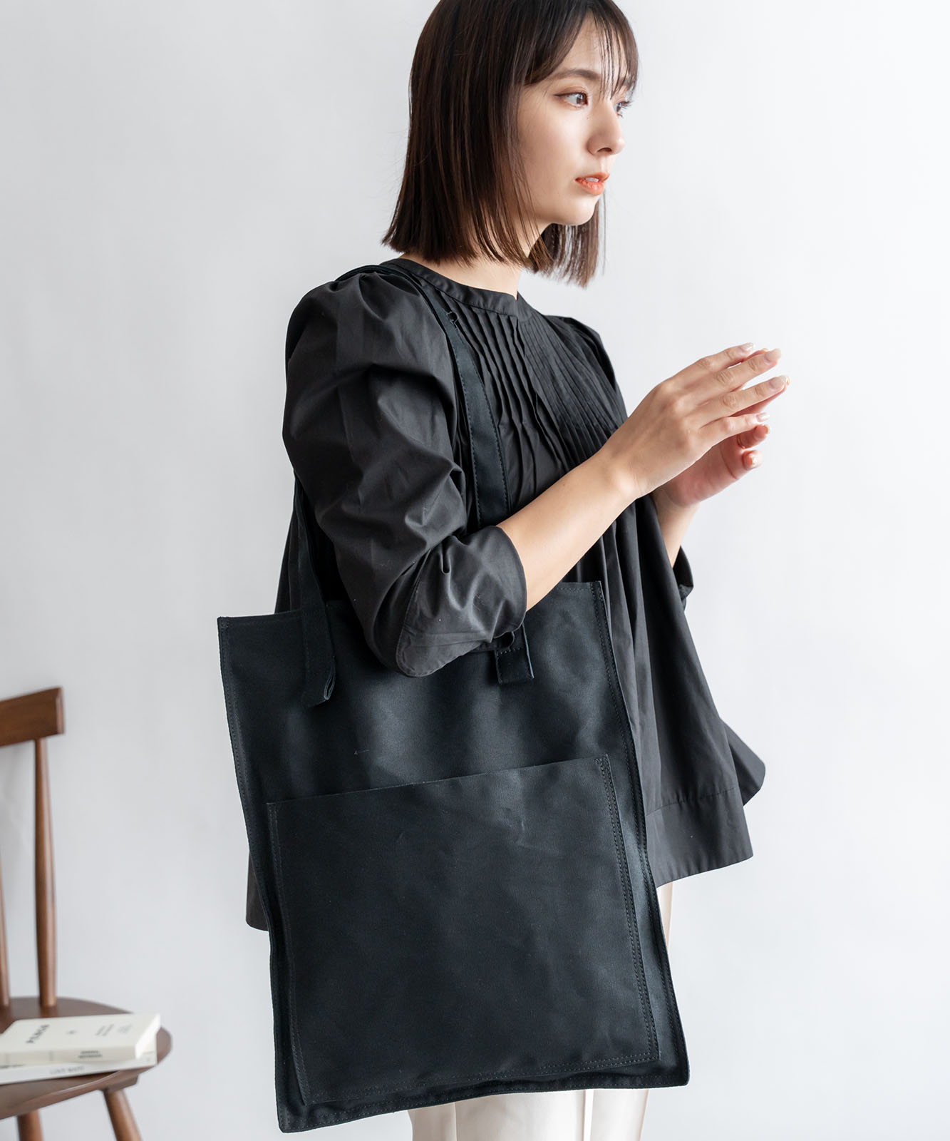 DEVICE+ シャープデザイン キャンバス トートバッグ