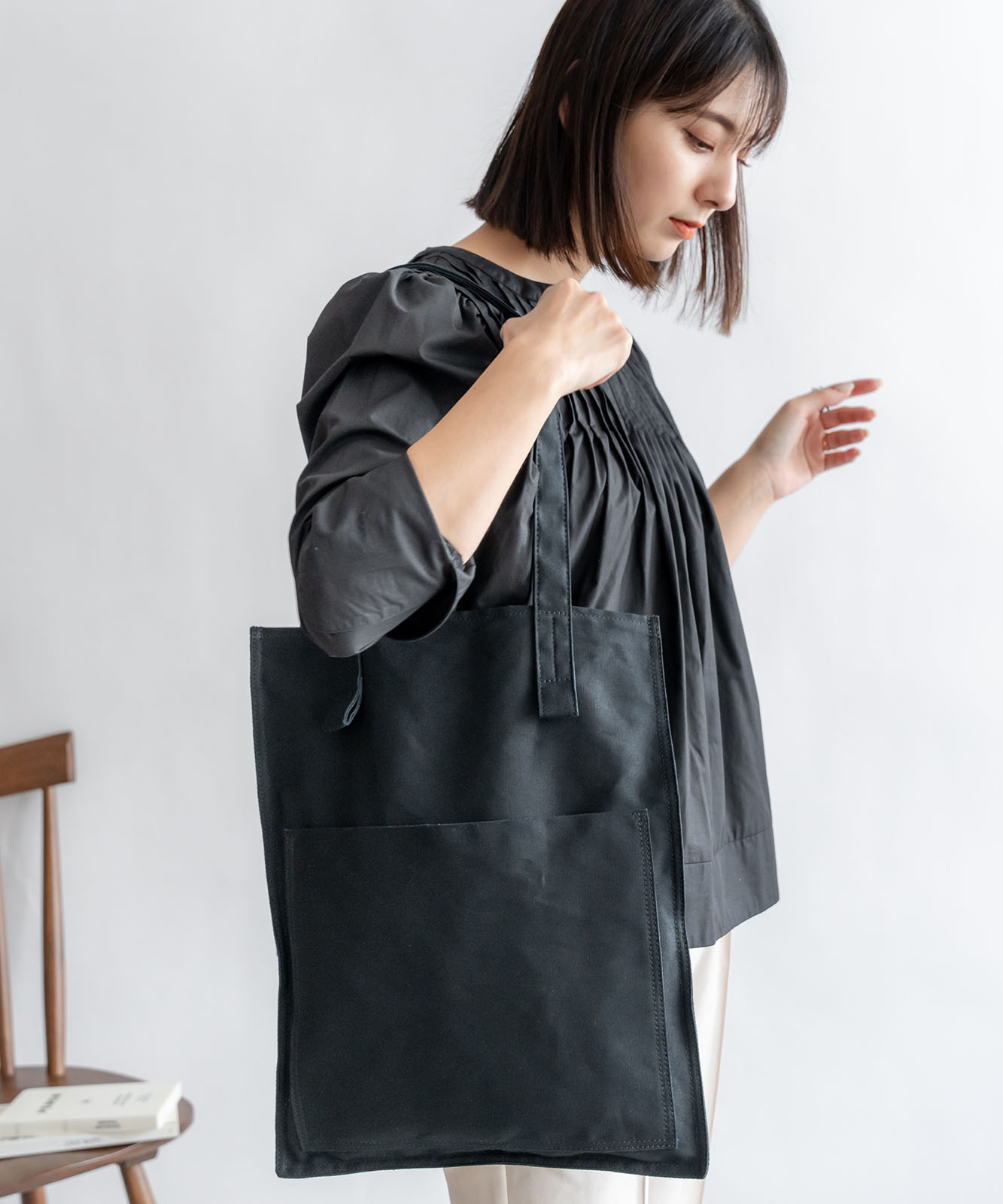 DEVICE+ シャープデザイン キャンバス トートバッグ