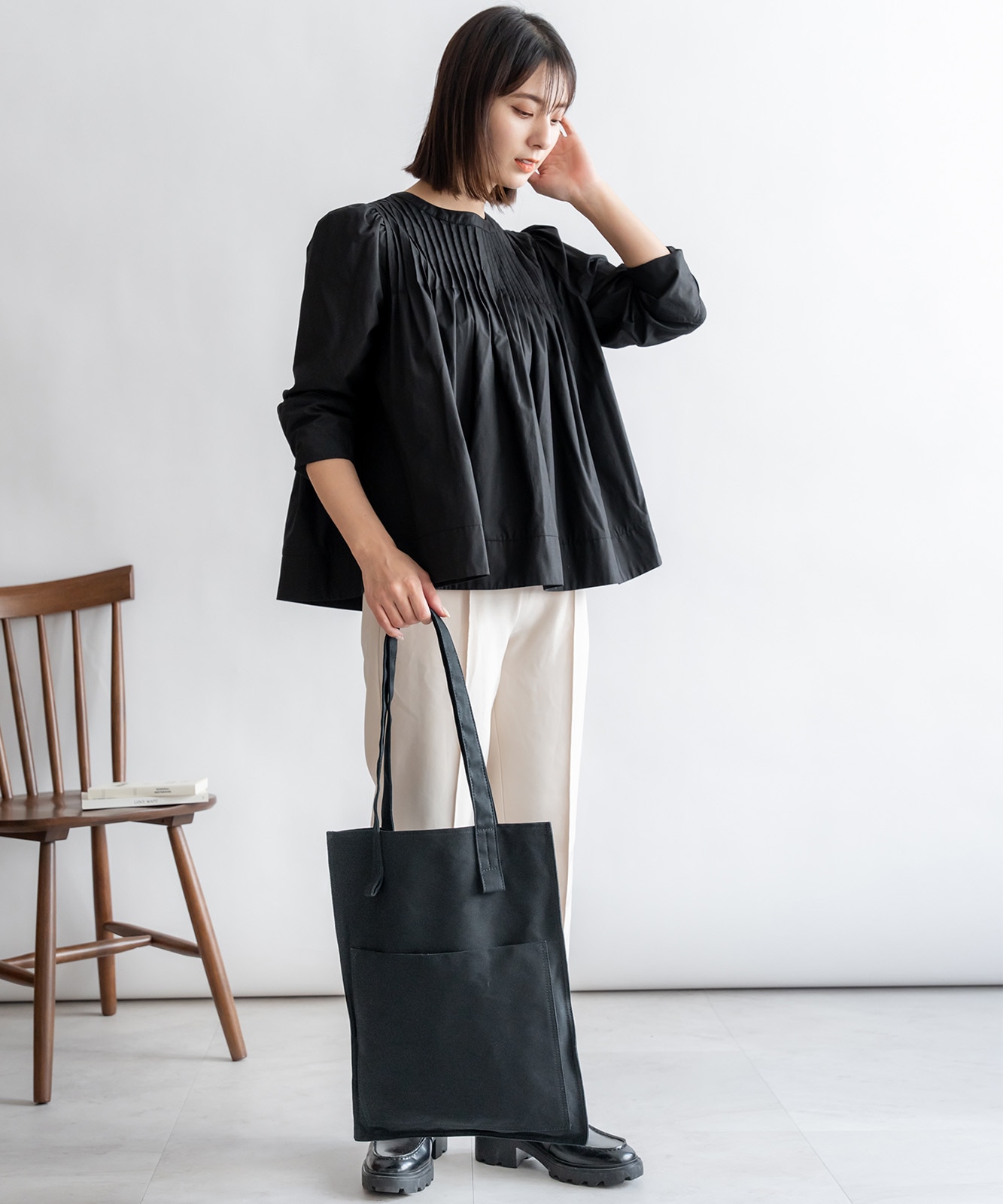 DEVICE+ シャープデザイン キャンバス トートバッグ