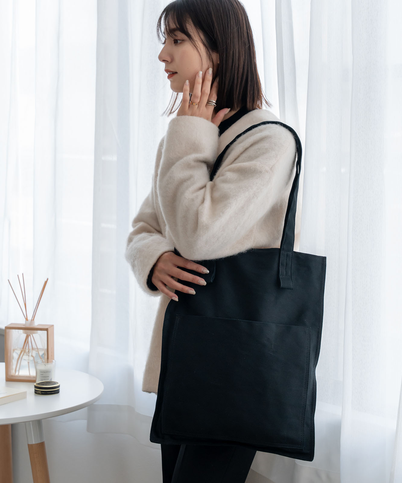 DEVICE+ シャープデザイン キャンバス トートバッグ