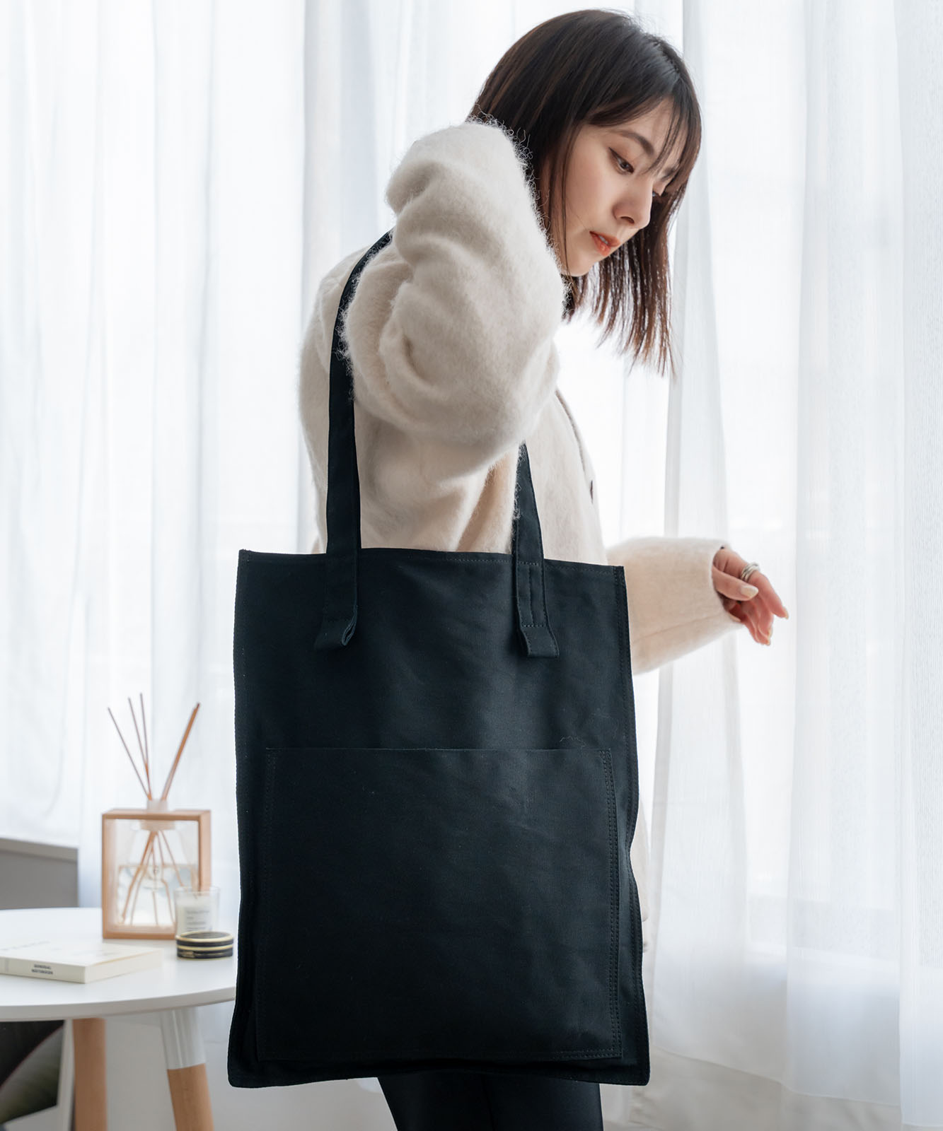 DEVICE+ シャープデザイン キャンバス トートバッグ