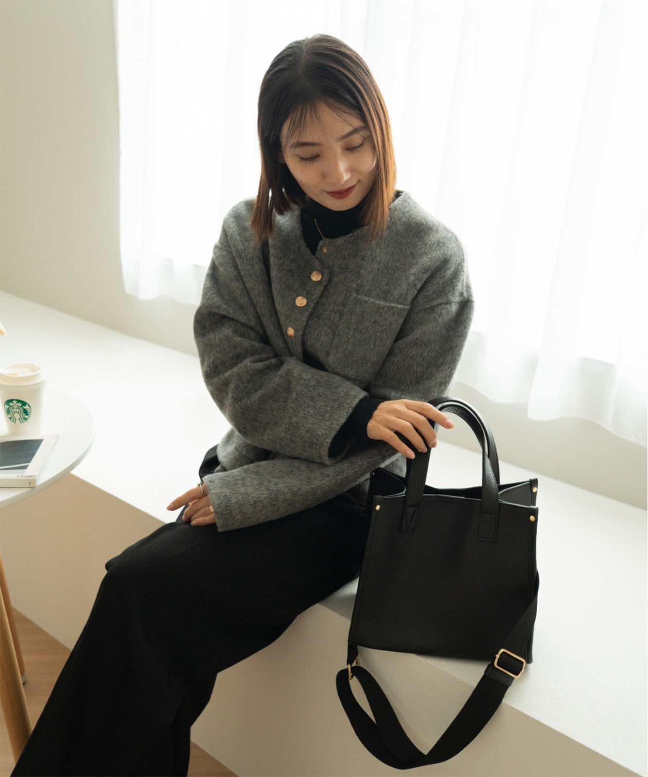 【 Rename 】 スクエア ミニ ボックス トートバッグ 本革 レザー レディース メンズ ユニセックス おしゃれ 高見え 上品 通勤 カジュアル 大人 女性 学生 RTL24010