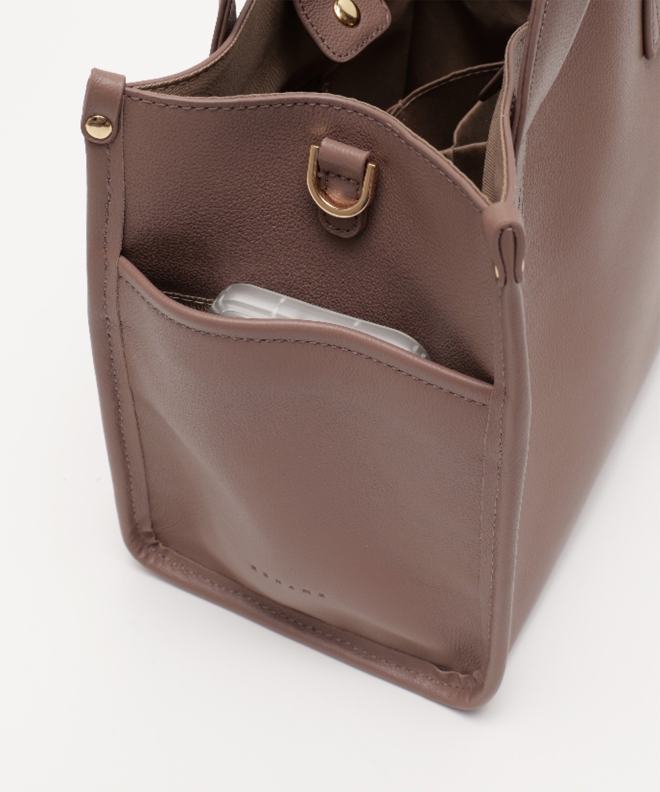 【 Rename 】 スクエア ミニ ボックス トートバッグ 本革 レザー レディース メンズ ユニセックス おしゃれ 高見え 上品 通勤 カジュアル 大人 女性 学生 RTL24010