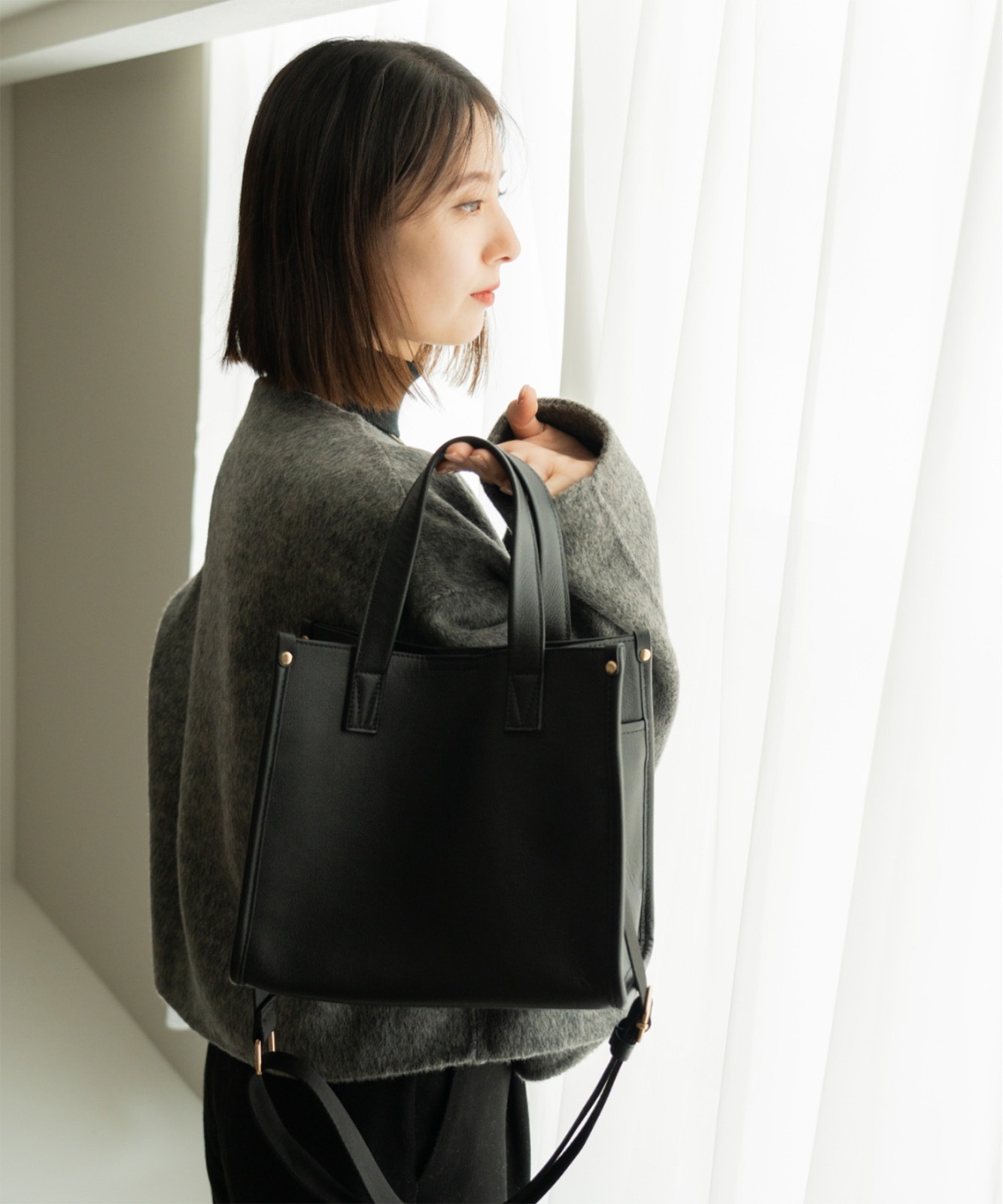 【 Rename 】 スクエア ミニ ボックス トートバッグ 本革 レザー レディース メンズ ユニセックス おしゃれ 高見え 上品 通勤 カジュアル 大人 女性 学生 RTL24010