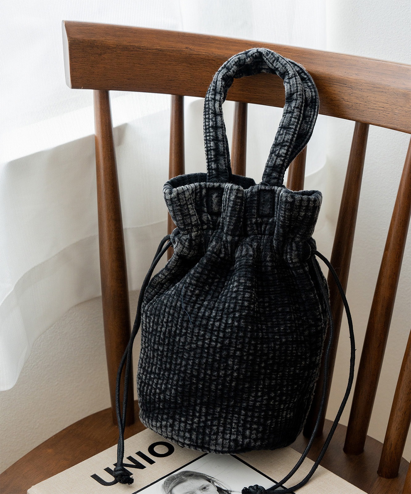 Rename ヌビ ミニ巾着バッグ ミニバッグ ハンドバッグ 丸洗いOK メンズ レディース