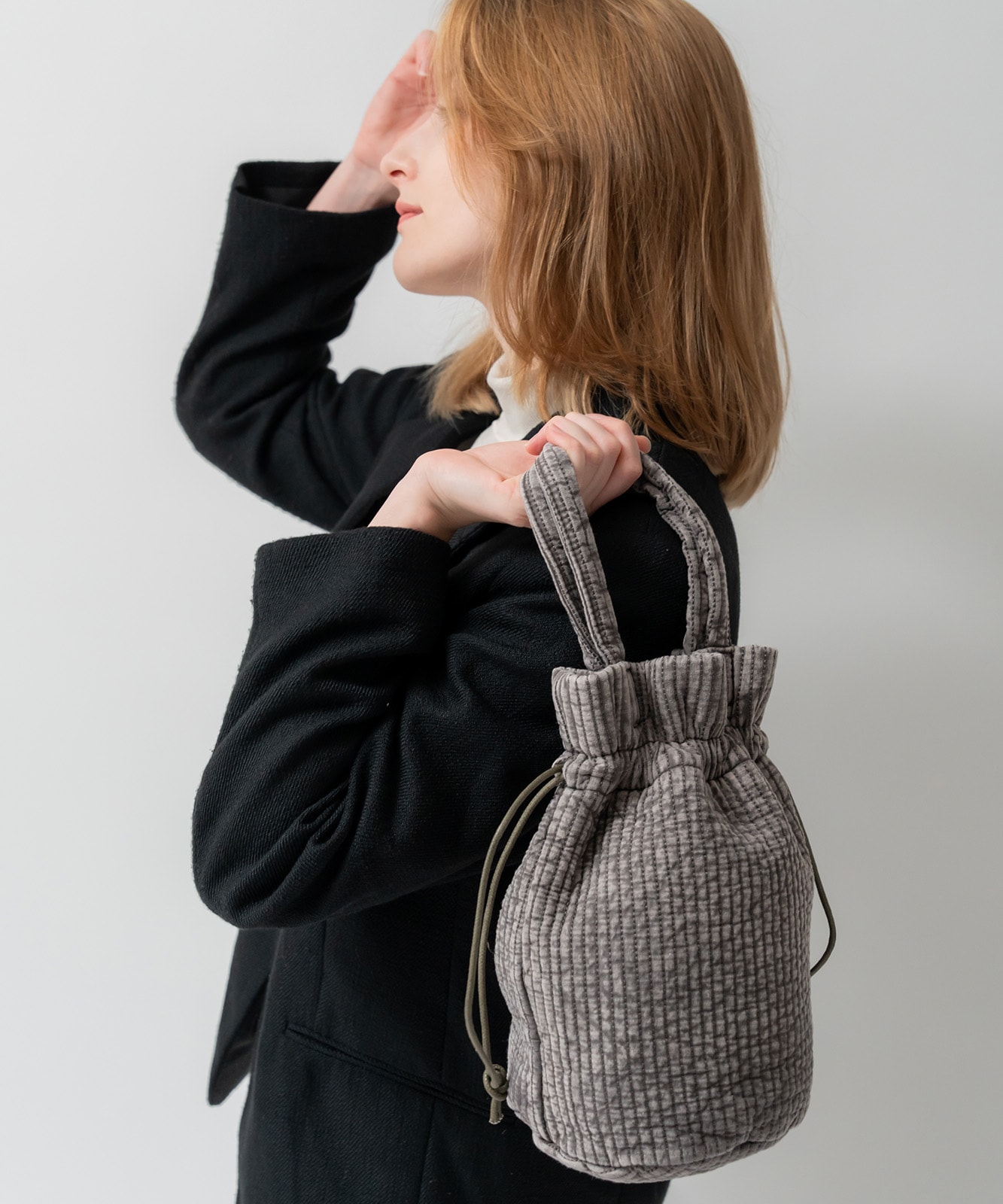 Rename ヌビ ミニ巾着バッグ ミニバッグ ハンドバッグ 丸洗いOK メンズ レディース