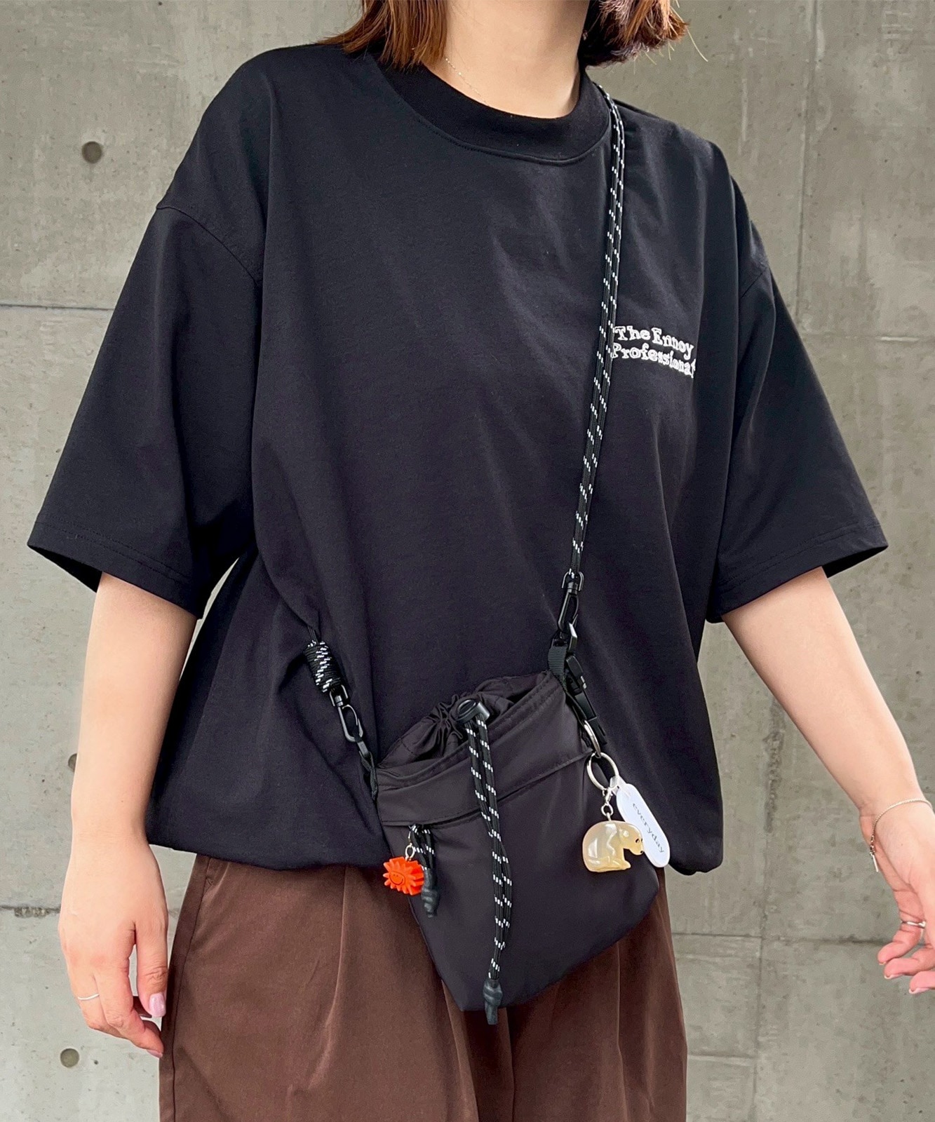 DEVICE × mikaコラボ 】 Rename パラコード 巾着 ショルダーバッグ