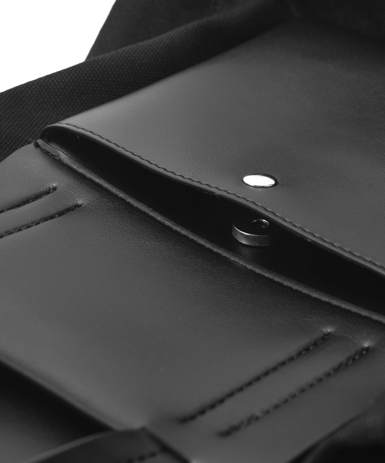 DEVICE＋ ヴィーガンレザーパネル 2WAY キャンバス トート ショルダーバッグ