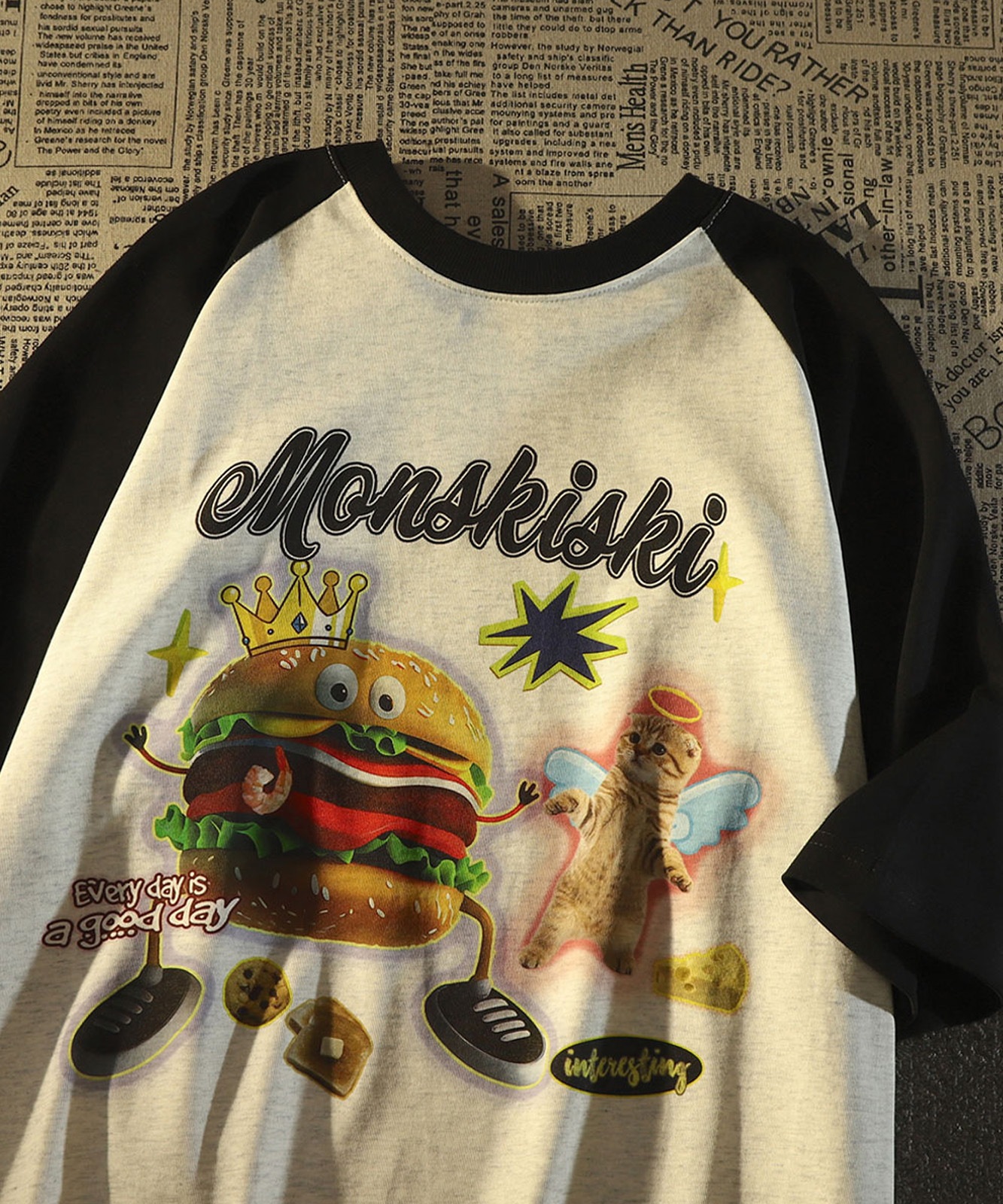 DEVICE select グラフィック ジャンキープリント 半袖Tシャツ メンズ レディース