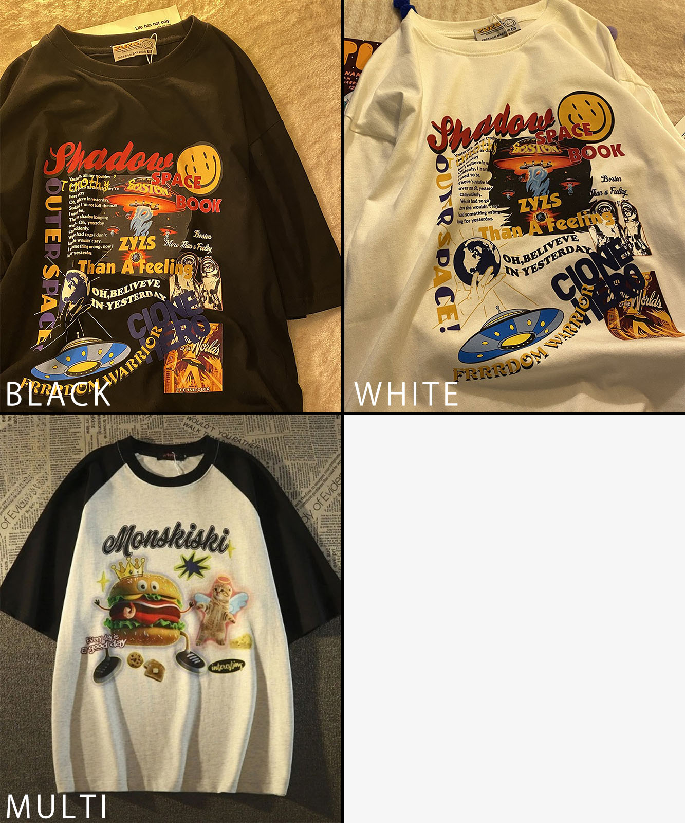 DEVICE select グラフィック ジャンキープリント 半袖Tシャツ メンズ レディース