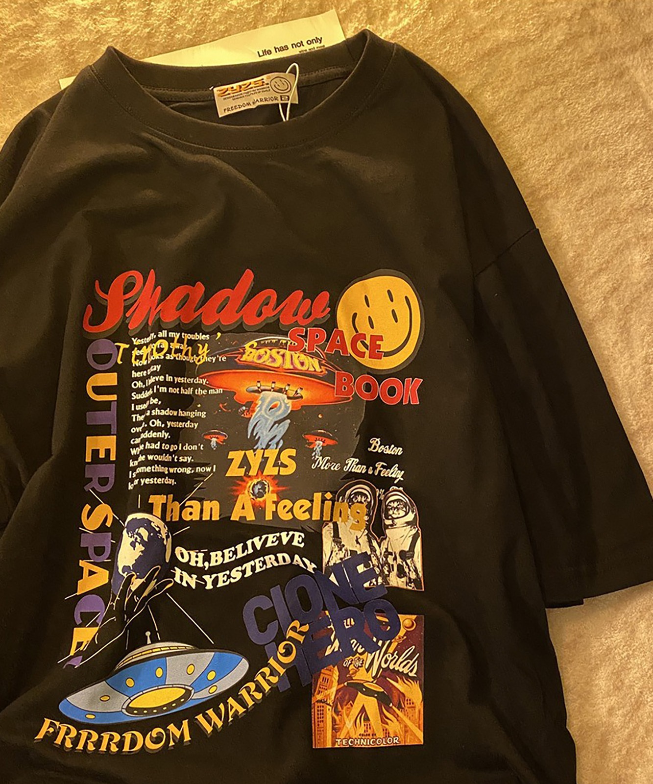 DEVICE select グラフィック ジャンキープリント 半袖Tシャツ メンズ レディース