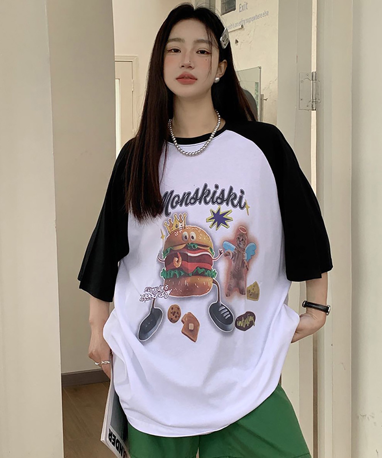 DEVICE select グラフィック ジャンキープリント 半袖Tシャツ メンズ レディース