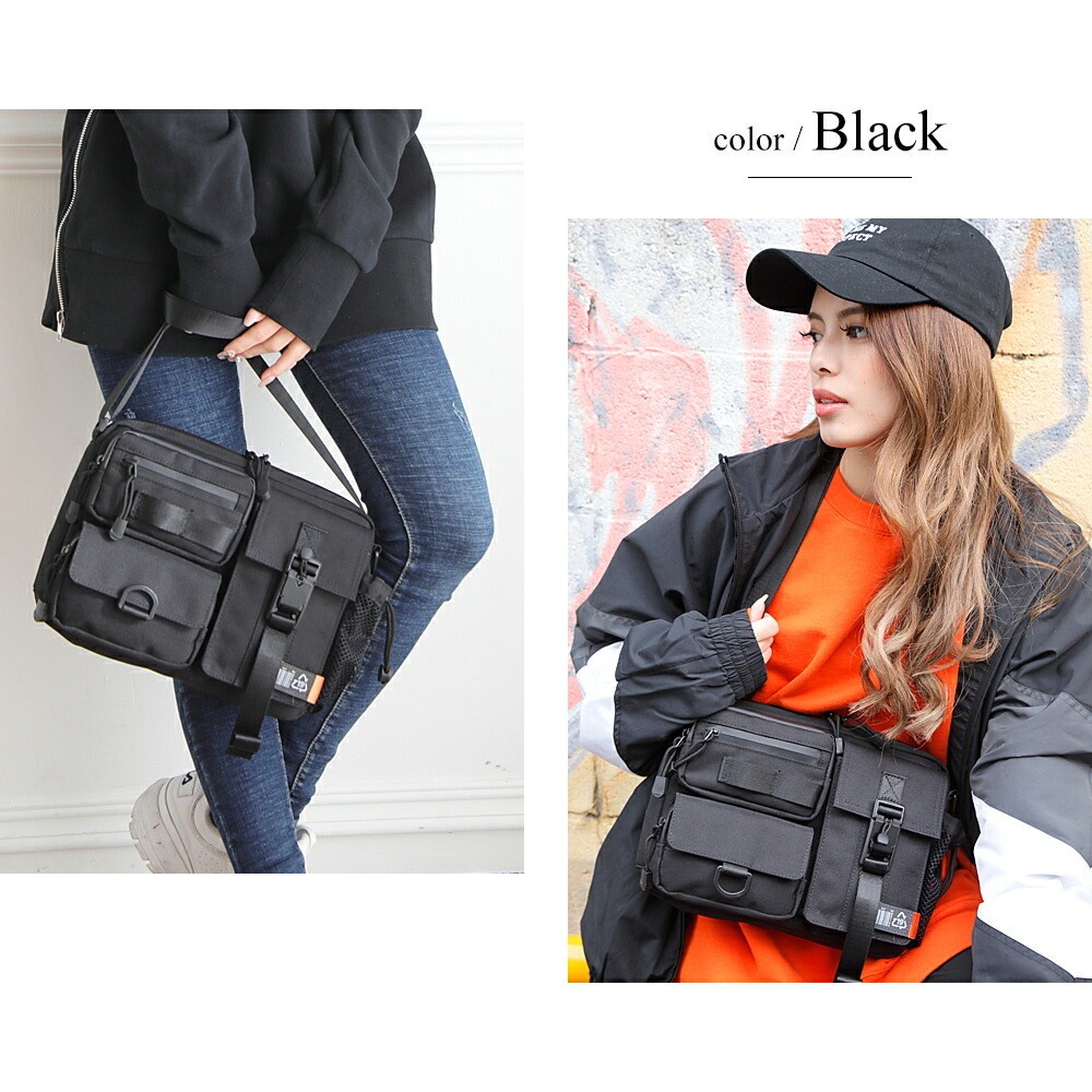 DEVICE CORDURA マグネットロック ショルダーバッグ チェスト