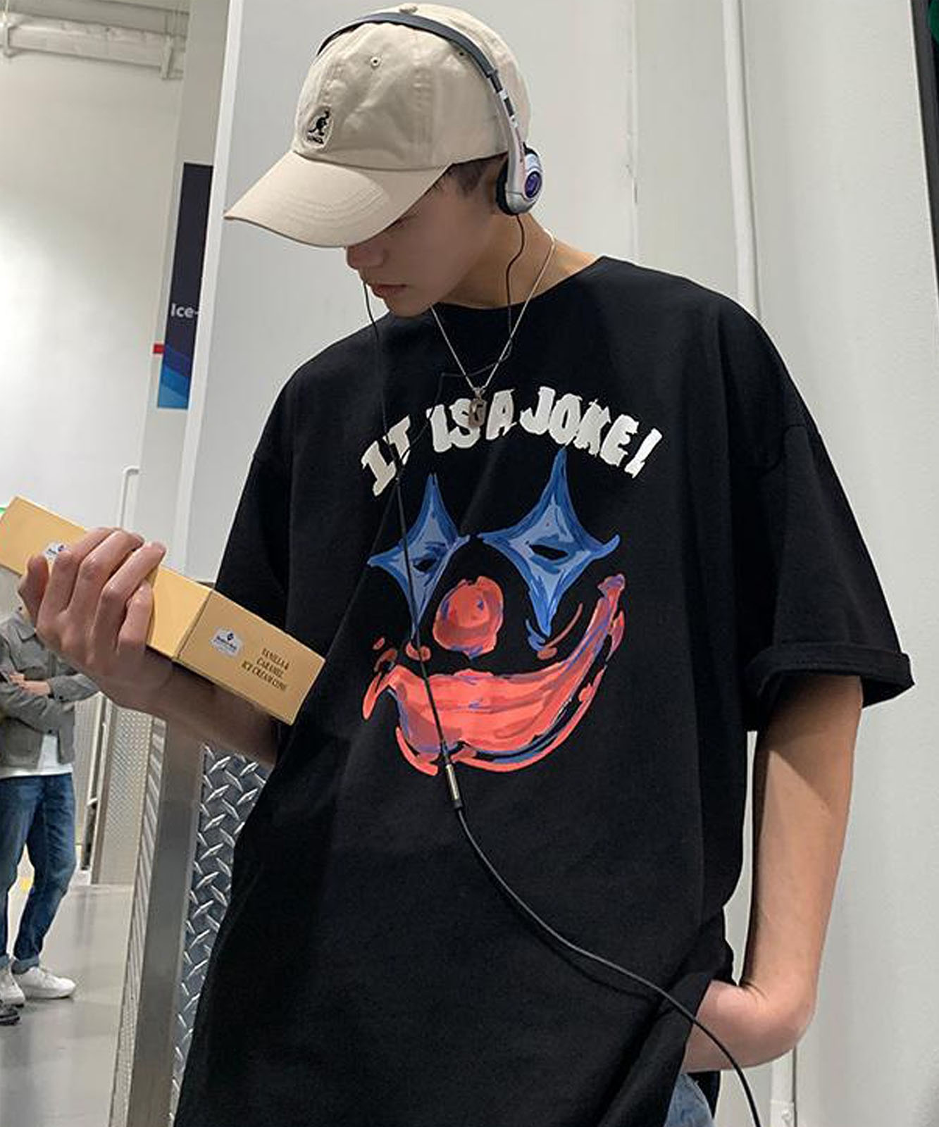 DEVICE select ピエロプリント Tシャツ メンズ レディース TA228