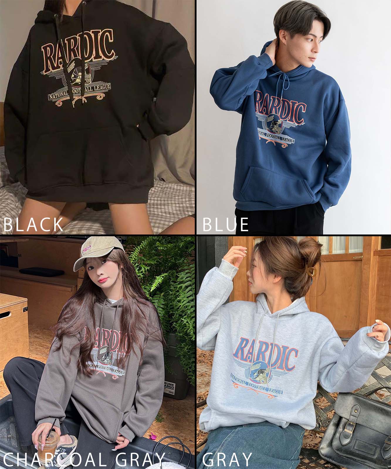 DEVICE select オーバーサイズ アメリカンヴィンテージストリート フーディースウェット＆パーカー メンズ レディース ユニセックス