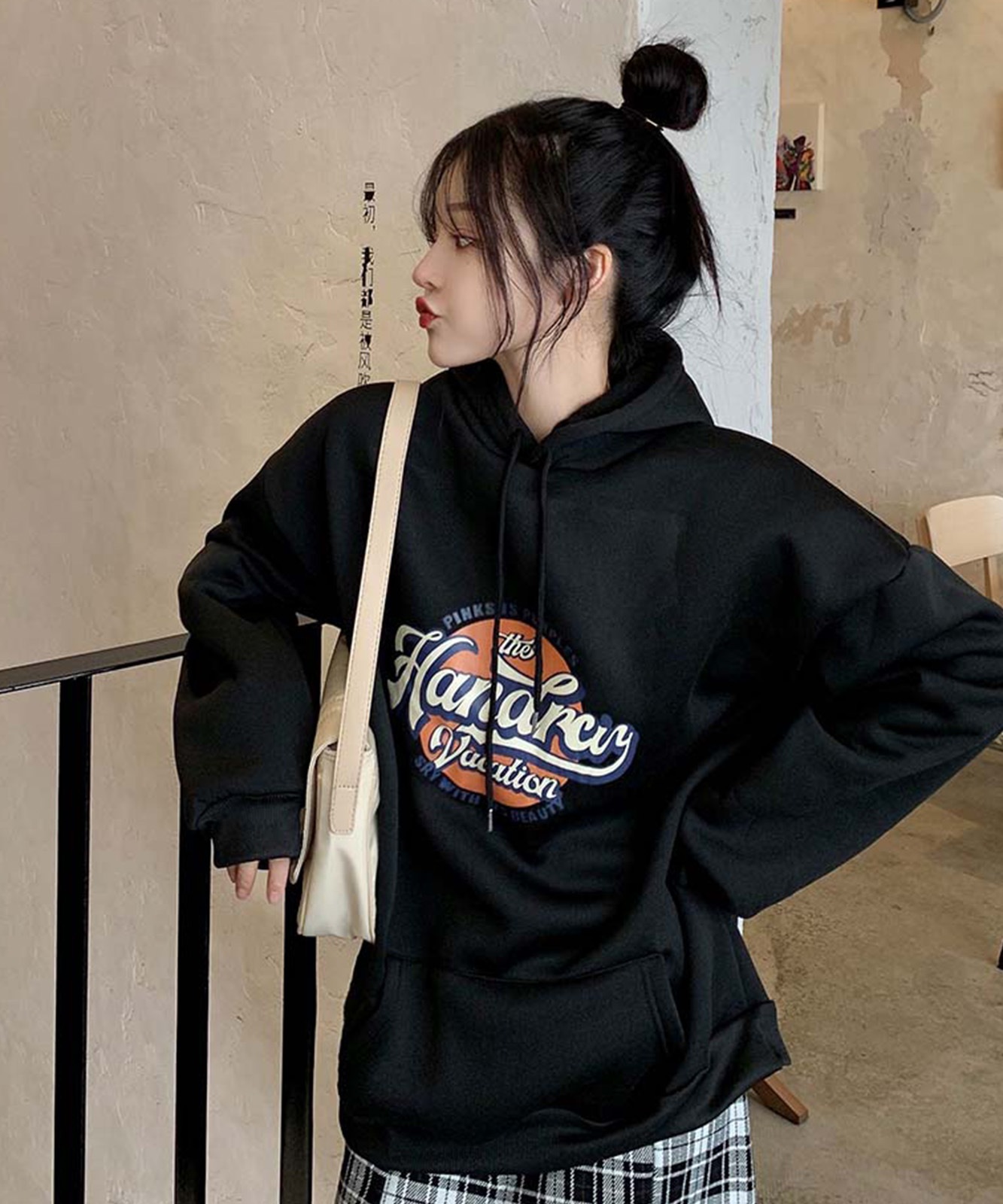 DEVICE select サークルプリント ロゴ ビッグシルエット プルオーバー スウェット メンズ レディース