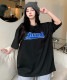 DEVICE select 韓国風 ビッグシルエット カレッジロゴ 刺繍Tシャツ メンズ レディース ユニセックス