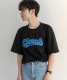 DEVICE select 韓国風 ビッグシルエット カレッジロゴ 刺繍Tシャツ メンズ レディース ユニセックス