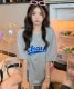 DEVICE select 韓国風 ビッグシルエット カレッジロゴ 刺繍Tシャツ メンズ レディース ユニセックス
